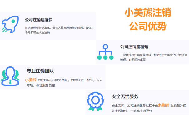 小美熊代理代辦2020鄭州公司簡(jiǎn)易注銷(xiāo)優(yōu)勢(shì)